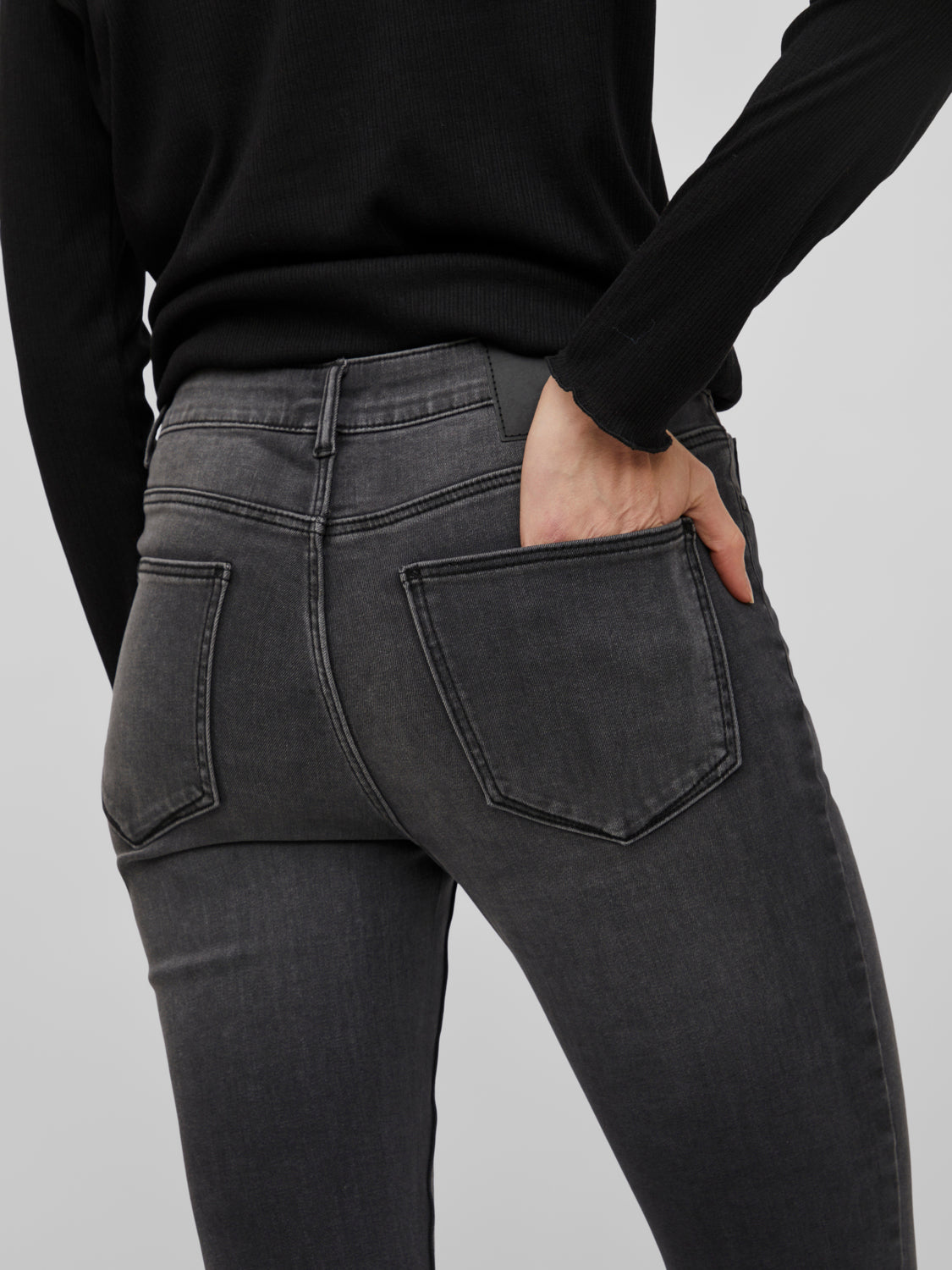 VISARAH Jeans - Dark Grey Denim